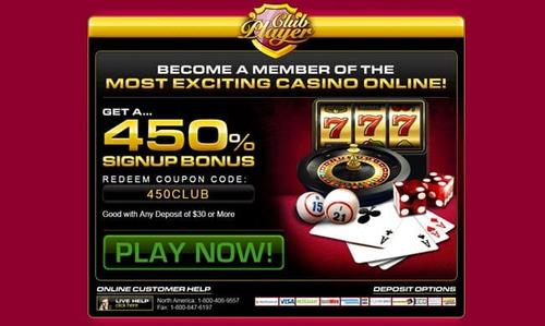 2019 Club Player Casino New Bonus Codes